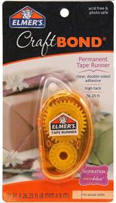 img 1 attached to 📐 Elmer's High Tack Permanent Glue Tape Runner 0.31" x 315" - Pack of 3