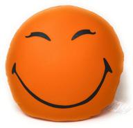 tache squishy smiley pillow orange logo