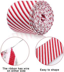 img 3 attached to Christmas Ribbon Stripe Wrapping Decorations