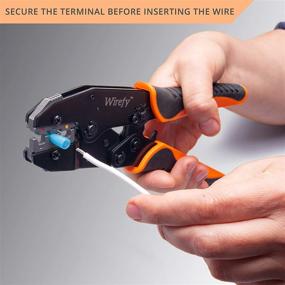 img 1 attached to 🔧 Heat Shrink Connector Crimping Tool - Ratcheting Wire Crimper Pliers - Ratchet Terminal Crimper - Wire Crimp Tool by Wirefy