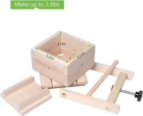 img 1 attached to Tofu Cheese Maker & Press: Create Homemade Delicacies with the Wooden Tofu Press Kit for the Kitchen