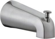 🚿 enhance your bathroom aesthetics with design house satin nickel 522920 slip-on pull-up wall mount tub diverter spout logo