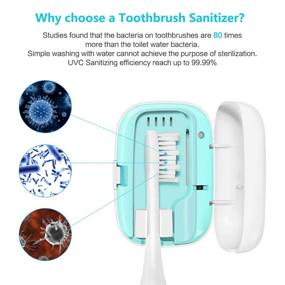 img 3 attached to 🦷 Compact Portable Travel Toothbrush Holder - Ideal Rechargeable Toothbrush Case for Various Toothbrush Types