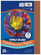 📄 pacon-103031 tru-ray heavyweight construction paper, 9x12 warm brown, 50 sheets - improved seo logo