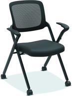 ️✨ hon assemble mesh back nesting chair - stacking chairs, pack of 2: space-saving and ergonomic seating solution logo