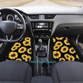 img 3 attached to Xhuibop Cartoon Mushroom Floor Mats For Cars Full Set 4 Piece Front And Rear Floor Mats Carpet Car Accessories For Women Interior Decor