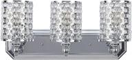 настенное бра doraimi 3 light crystal с хромированной отделкой логотип