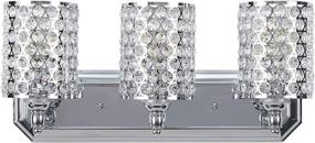 img 3 attached to Настенное бра Doraimi 3 Light Crystal с хромированной отделкой