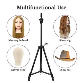 img 2 attached to Mannequin Adjustable Anti Slip Hairdressing Cosmetology