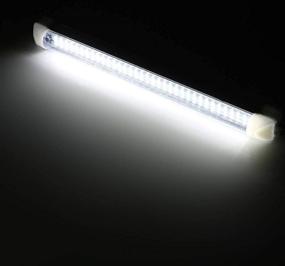 img 1 attached to 🔦 ANYPOWK 12V LED Lights Bar - Daylight 6000K, 7.5 Inch 72 LED, 600 Lumens, Pack of 2: Ideal for RV, Van, Boat, Trailer, Camper Interior Lighting!