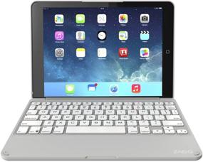 img 3 attached to 📱 White ZAGG Folio Case with Hinged Bluetooth Keyboard for iPad Air 2