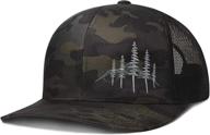 🌲 wild mountain larix trucker hat: boost your style with nature-inspired design logo