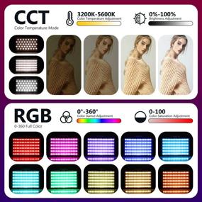 img 1 attached to 🌈 Нови СВЕТ Neewer RGB с управлением через приложение, полноцветное 360° LED-свет универсальное съёмочное освещение CRI95+, регулируемая яркость 3200K-5600K, 9 сцен освещения, батарея 2600mAh и зарядное устройство, идеально для работы с YouTube, DSLR-камерой, видеокамерой и фотосъёмкой