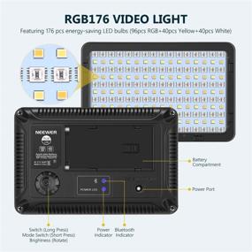 img 3 attached to 🌈 Нови СВЕТ Neewer RGB с управлением через приложение, полноцветное 360° LED-свет универсальное съёмочное освещение CRI95+, регулируемая яркость 3200K-5600K, 9 сцен освещения, батарея 2600mAh и зарядное устройство, идеально для работы с YouTube, DSLR-камерой, видеокамерой и фотосъёмкой