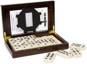 img 3 attached to 🎲 MEIOCION Double Dominoes Spinner Wooden: Enhance Your Game with Style