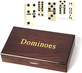 img 4 attached to 🎲 MEIOCION Double Dominoes Spinner Wooden: Enhance Your Game with Style