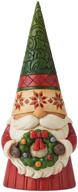 🎄 enesco jim shore heartwood creek christmas gnome figurine with wreath logo