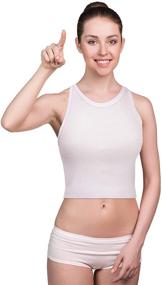 img 1 attached to 👚 Boao 3-Piece Women's Sleeveless Racerback Crop Tank Top Set - Ideal for Daily Wear and Sports Activities