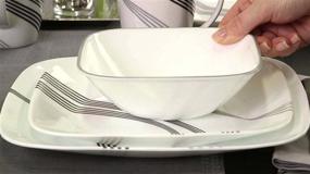 img 2 attached to Square Corelle 16 Piece Dinnerware Service