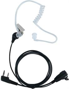 img 4 attached to Caroo Kenwood Radio Earpiece 2 Pin Covert Acoustic Tube Earpiece Headset 🎧 with PTT Mic for Kenwood, PUXING, Baofeng UV-5R, UV-5RA, 888S, Retevis H777, RT7, RT21