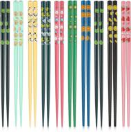 🥢 colorful animal-themed reusable chopsticks set - perfect for home, school, and kitchen use logo