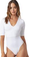 floerns womens sleeve skinny bodysuit logo
