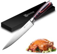 slicing carving knife ergonomic stainless logo