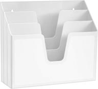 📂 white acrimet triple file folder organizer - horizontal design logo