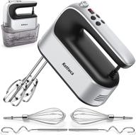 🔌 convenient hand mixer electric with storage case - 450w, 9-speed, digital screen, 6 attachments, eject button - perfect for whipping, dough, cream, cake, egg salad, and biscuit логотип