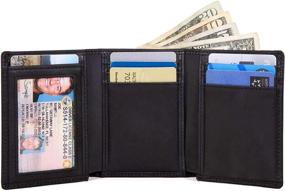 img 3 attached to 💼 ID Stronghold Trifold Wallet: Premium Men's Accessory for Secure Wallets, Card Cases & Money Organizers