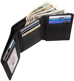 img 2 attached to 💼 ID Stronghold Trifold Wallet: Premium Men's Accessory for Secure Wallets, Card Cases & Money Organizers