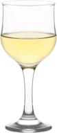 lav small wine glasses set of 6 - clear white wine glasses 8 oz - tulip shape short stem wine glass set for dining tables and gift ideas - european made логотип