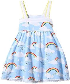 img 3 attached to 🌈 Frogwill Toddler Fifties Summer Rainbow Girls' Dresses: Vibrant & Stylish Clothing for Your Little One