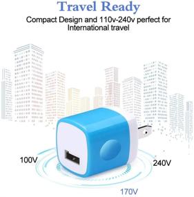 img 2 attached to 🔌 High-Quality USB Wall Charger, Hootek 5-Pack USB Plug 1A Charging Brick Cube Compatible with iPhone 13/12/11/11 Pro/XS MAX/X/8/7/6S Plus, Samsung Galaxy S21 S20 S10e S9 S8 S7, Note 20 10 9 8, Android