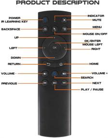 img 4 attached to 🔍 Strqua G20BTS Bluetooth Air Fly Mouse: 6-осевой гироскоп, ИК-учебник, беспроводная воздушная мышь для Android TV Box, IPTV, ПК, планшета - улучшенная система поисковой оптимизации (SEO)