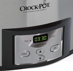 img 1 attached to 🥘 Crock-Pot SCCPVL610-S-A 6-Quart Programmable Slow Cooker: Cook & Carry with Digital Timer - Stainless Steel Excellence