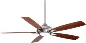 img 3 attached to 🌀 Minka Aire F1001-BN Dyno XL 60" Ceiling Fan - Brushed Nickel with LED Light & Remote Control: A Stylish and Functional Cooling Solution