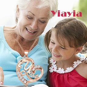 img 1 attached to 🎁 MAOFAED Yiayia Gift - Grandmother Gift - Yiayia Jewelry - Personalized Grandma Necklace - Birthday Gift for Grandma