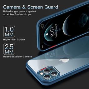 img 1 attached to 📱 CASEKOO Crystal Clear iPhone 12 Pro Max Case | Non-Yellowing, Military Grade Drop Tested, Slim Shockproof Phone Cover 5G 6.7 inch 2020, Blue