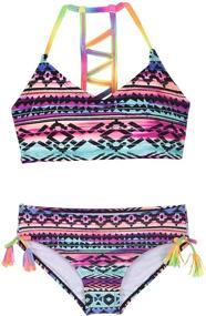 img 4 attached to Hilor Strappy Swimsuits Hipster Swimwear Sports & Fitness