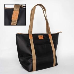 img 3 attached to Waterproof Nylon Tote Bag Shoulder Women's Handbags & Wallets