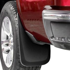 img 2 attached to 🚗 Red Hound Auto Premium Heavy Duty Molded Mud Flaps for Chevy Silverado 1500 (2014-2019) & 2500/3500 (2015-2018) - Front & Rear 4-Piece Set