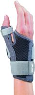 👍 mueller sports medicine thumb stabilizer: adjustable fit for maximum support, gray - one size fits most логотип