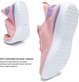 img 1 attached to Lightweight Breathable Girls' Walking Sneakers: Stylish Athletic Shoes for Active Children