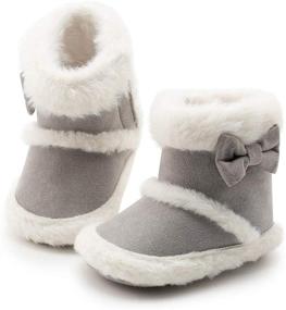 img 4 attached to Zoolar Baby Boots: Cozy Toddler Winter Walking Shoes for Newborns & First Walkers