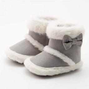 img 3 attached to Zoolar Baby Boots: Cozy Toddler Winter Walking Shoes for Newborns & First Walkers