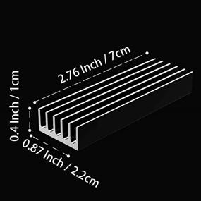 img 2 attached to 🔥 GLOTRENDS M.2 Радиатор: Улучшенное охлаждение для 2280 M.2 PCIe 4.0/3.0 NVMe SSD