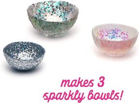 img 2 attached to Craft-tastic: Sparkling Mini Iridescent Bowls Craft Kit - Create 3 Various-Sized Glitter Bowls