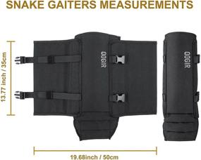 img 1 attached to 🐍 QOGIR Snake Gaiters: Durable Snake Guards for Men & Women - Ultimate Lower Leg Protection against Snake Bites