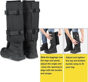 img 2 attached to 🐍 QOGIR Snake Gaiters: Durable Snake Guards for Men & Women - Ultimate Lower Leg Protection against Snake Bites